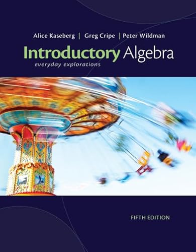 Introductory Algebra: Everyday Explorations