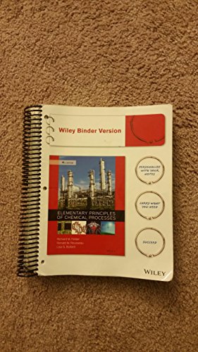 Elementary Principles of Chemical Processes, Binder Ready Version