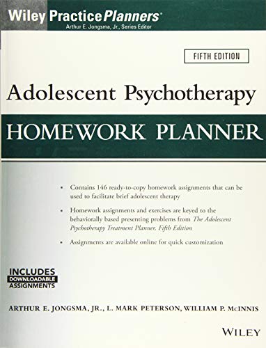 Adolescent Psychotherapy Homework Planner, 5th Edition