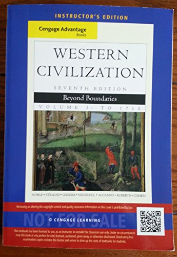 Cengage Advantage Books: Western Civilization: Beyond Boundaries, Volume I