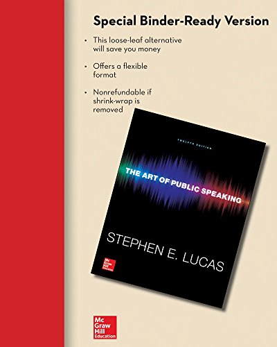 Looseleaf for the Art of Public Speaking