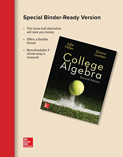 Loose Leaf Version for College Algebra