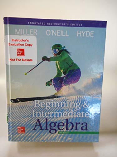 Beginning and Intermediate Algebra