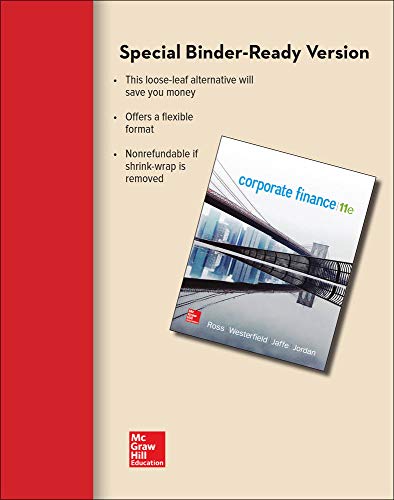 Loose Leaf for Corporate Finance (Mcgraw-hill/Irwin Series in Finance, Insurance, and Real Estate)