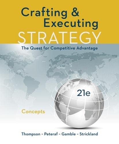 CRAFTING AND EXECUTING STRATEGY: CONCEPTS