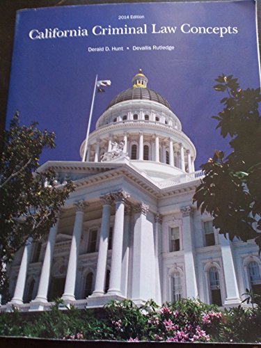 California Criminal Law Concepts 2014