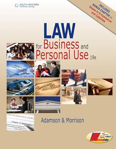 Law for Business and Personal Use, Copyright Update, 19th Student Edition