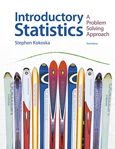 Introductory Statistics: A Problem-Solving Approach