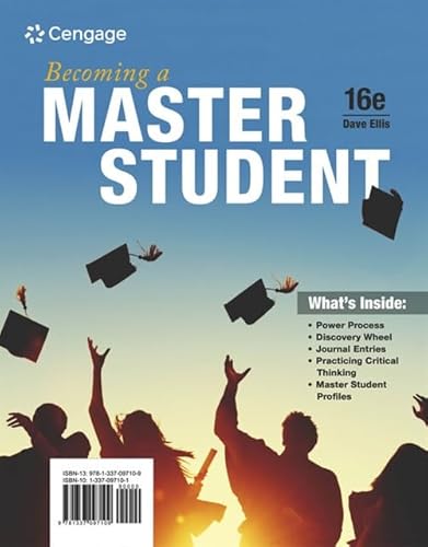Becoming a Master Student (MindTap Course List)