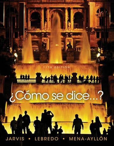 ¿C³mo se dice…? Student Text