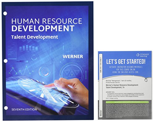 Bundle: Human Resource Development: Talent Development, Loose-Leaf Version, 7th + MindTap Management, 1 term (6 months) Printed Access Card