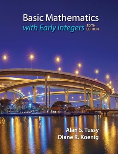 Basic Mathematics for College Students with Early Integers