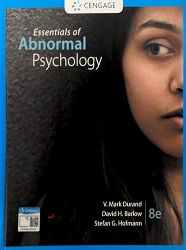 Essentials of Abnormal Psychology (MindTap Course List)