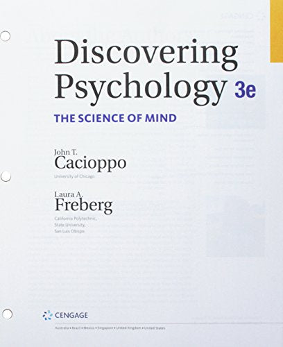 Bundle: Discovering Psychology: The Science of Mind, Loose-Leaf Version, 3rd + MindTap Psychology, 1 term (6 months) Printed Access Card