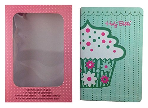 Holy Bible: International Children's, Green Cupcake Design Leathersoft Cover