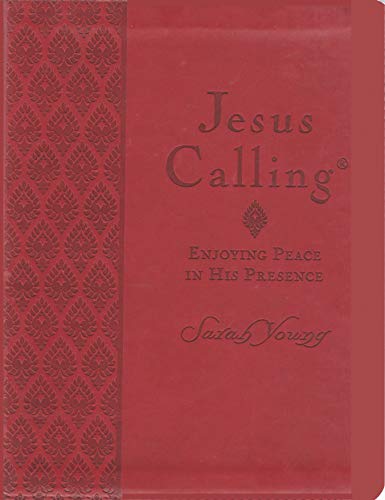 Jesus Calling: Enjoying His Peace In His Presence (Red Leather)