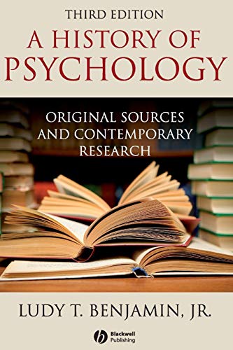 Benjamin History of Psychology 3e