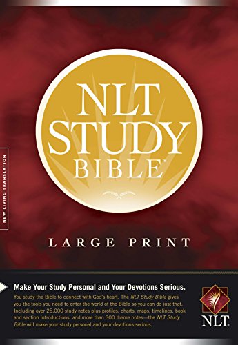 NLT Study Bible Large Print (Red Letter, Hardcover)