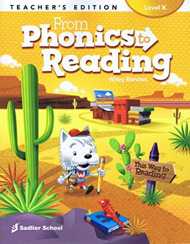 (Level K) From Phonics to Reading Teacher's Edition Grade K