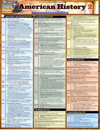 American History 2 (Quick Study Academic)