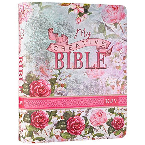 KJV Holy Bible, My Creative Bible, Faux Leather Flexcover - Ribbon Marker, King James Version, Pink Floral (KJV Creative Editions)