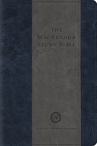 ESV MacArthur Study Bible (TruTone, Blue/Charcoal)