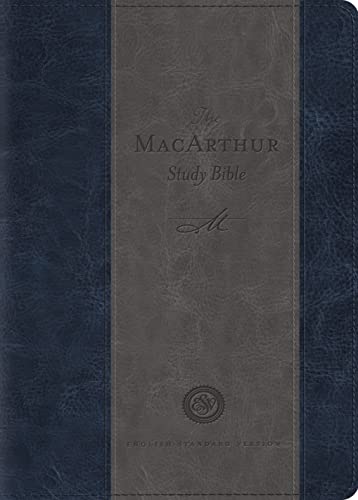 ESV MacArthur Study Bible, Personal Size (TruTone, Charcoal/Blue)