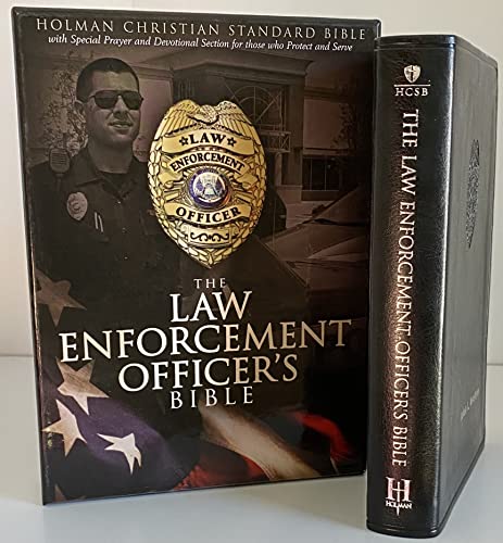 HCSB Law Enforcement Officer's Bible, Black LeatherTouch