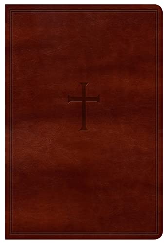 KJV Large Print Personal Size Reference Bible, Brown LeatherTouch