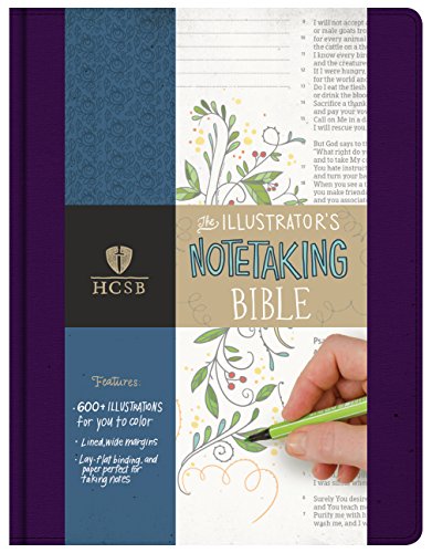 HCSB Illustrator's Notetaking Bible, Purple Linen