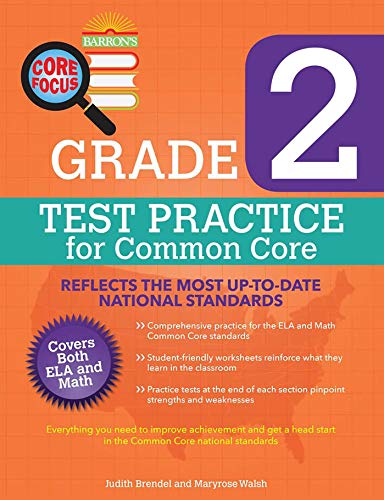 Core Focus Grade 2: Test Practice for Common Core (Barron's Test Prep)