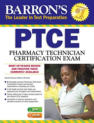 Barron's PTCE/Pharmacy Technician Certification Exam with Online Test