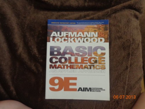 Basic College Mathematics: An Applied Approach (Available Titles CourseMate)
