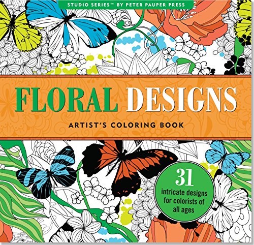 Floral Designs Artist's Adult Coloring Book (Studio)