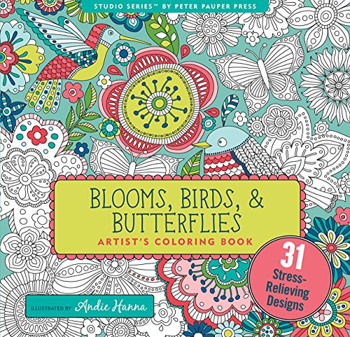 Blooms, Birds, & Butterflies (Studio Series Artist's Coloring Book)