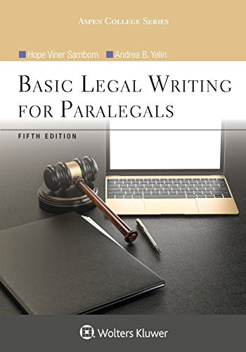 Basic Legal Writing for Paralegals (Aspen College Series)