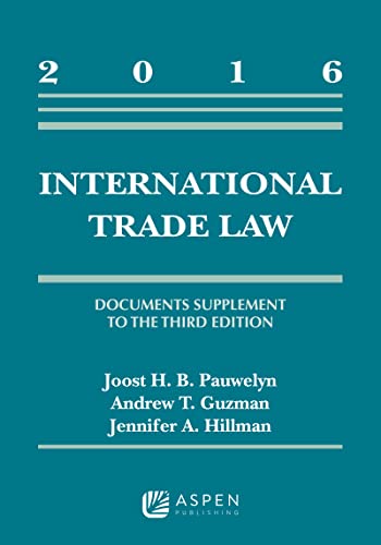 International Trade Law: Document Supplement (Supplements)