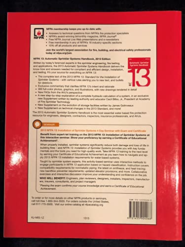 Nfpa 13 Standard for the Installation of Sprinkler Systems