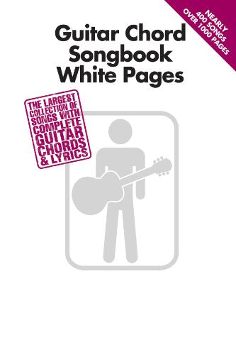 Guitar Chord Songbook White Pages | Beginner to Intermediate Guitar Songbook with Lyrics Chords Diagrams | 400 Classic Pop Rock Country Hits | Gig-Friendly Guitar Music Book for Students