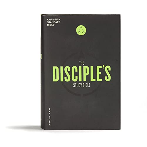 CSB Disciple's Study Bible, Hardcover, Black Letter, One Year, Reading Plan, Journaling Space, Study Notes and Commentary, Articles, Easy-to-Read Bible Serif Type