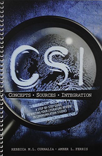 CSI: A Step-by-Step Guide to Writing Your Literature Review in Communication Studies