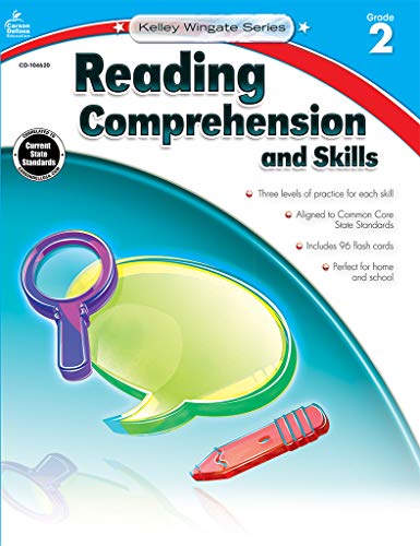 Carson-Dellosa Kelley Wingate Series Reading Comprehension and Skills Book - Common Core Edition, Grade 2, Ages 7 - 8