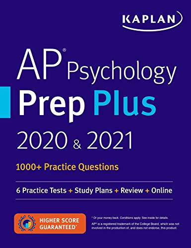 AP Psychology Prep Plus 2020 & 2021: 6 Practice Tests + Study Plans + Review + Online (Kaplan Test Prep)