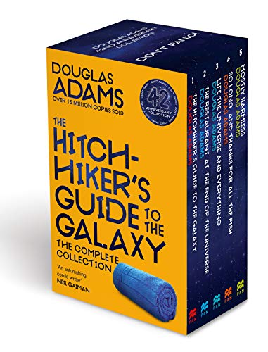 The Complete Hitchhiker's Guide to the Galaxy Boxset: Guide to the Galaxy / The Restaurant at the End of the Universe / Life  the Universe and ... and Thanks for all the Fish / Mostly Harmless