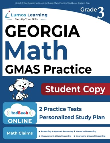 GMAS Online Assessments and 3rd Grade Math Practice Workbook, Student Copy: GMAS Study Guide
