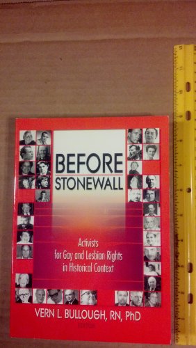 Before Stonewall (Haworth Gay & Lesbian Studies)
