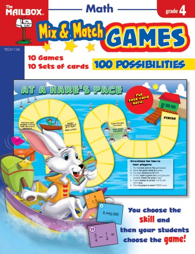 Mix & Match Games: Math (Gr. 4) by The Mailbox Books Staff (2008-01-01)