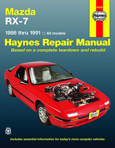 Mazda RX-7 models Including Turbo (86-91) Haynes Repair Manual