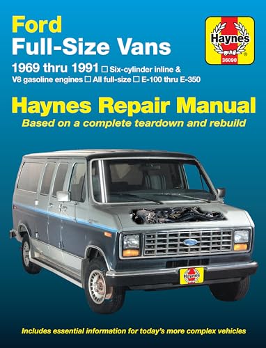 Ford Full-Size Econoline E-100 thru E-350 Gas Engine Vans (1969-1991) Haynes Repair Manual (Does Not Include Information Specific to Diesel Engines)