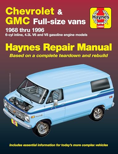 Chevrolet & GMC Full-Size Vans (1968-1996) Haynes Repair Manual (Does Not Include Information Specific to 454 Engine or Diesel Engine Information or 1996 Express and Savana Models.)